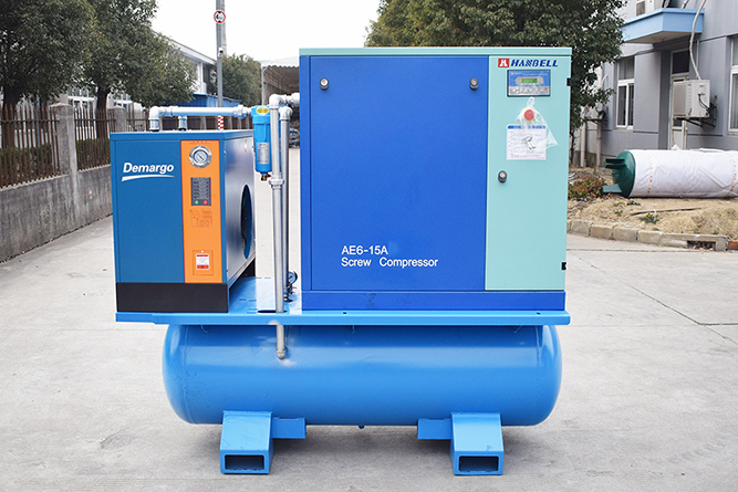 Skid mounted air compressor of a brand